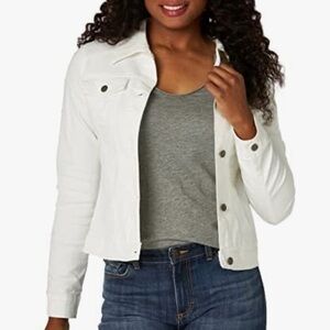 Riders by Lee Women’s White Denim Jacket Size: M